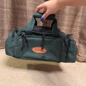 15” mini Cabela's Dark Green Duffel Bag